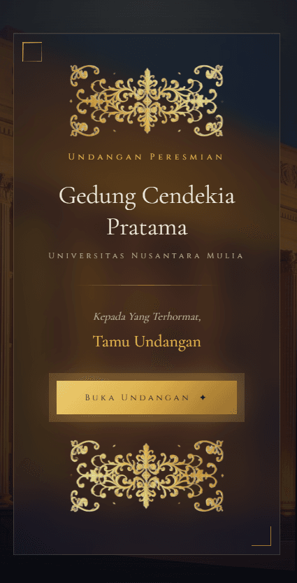 Imperial Crest invitation preview